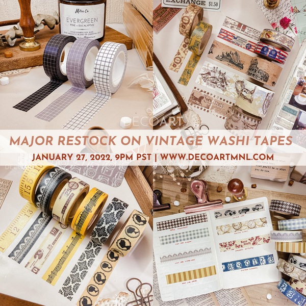 Retro Modern Pattern Washi Tape for Whimsical DIY Projects – CHL-STORE