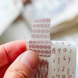 Lin Chia Ning (LCN) Pieces of Paper Kisscut Washi Tape