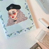 La Dolce Vita Passport Notebook - Beret Girl