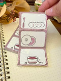 Cocoon Poppy Perforated Notepad - Brunch Time