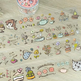 A Kind of Cafe 什物 PET Washi Tape - Dear Diary SAMPLER | 90cm per loop