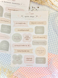 Gentle Pause Sticker Collection