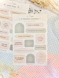 Gentle Pause Sticker Collection