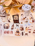 Yier Studio Kisscut PET Tape - Vintage Bread Diary (Sampler)
