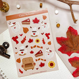 Cozy Autumn Decorative Sticker Sheet