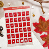 Calendar Stickers Functional Sticker Sheet