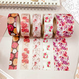 Purple Pink Mix Florals Washi Tape