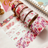 Purple Pink Mix Florals Washi Tape