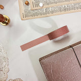 Brown Crisscross Grid Washi Tape