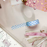 Blue Triangle Pattern Washi Tape