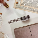 Brown Houndstooth Washi Tape