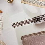 Brown Houndstooth Washi Tape