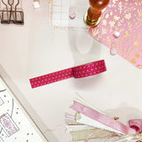 Cerise Pink Symmetrical Patterns Washi Tape