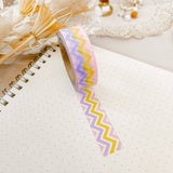 Purple Yellow Chevron Washi Tape