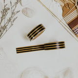 Black and Gold Lines Washi Tape