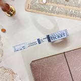 Blue Ticket Washi Tape