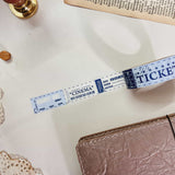 Blue Ticket Washi Tape