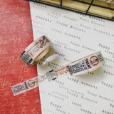 Vintage Text Washi Tape