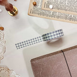 Light Gray Gingham Washi Tape