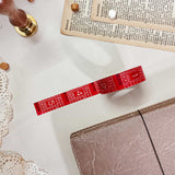 Vintage Red Ticket Washi Tape