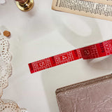 Vintage Red Ticket Washi Tape