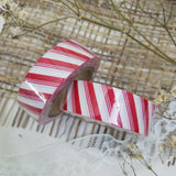 Red White Stripes Washi Tape